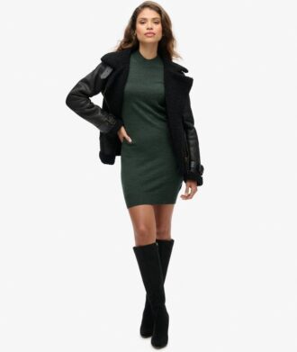 Vestido de punto de merino de manga larga