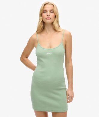 Vestido de tirantes con el logotipo S