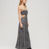 Vestido largo con espalda calada