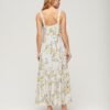 Vestido largo con volantes