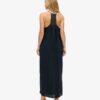 Vestido largo de playa con cuello halter de encaje Vestido largo de playa con cuello halter de encaje