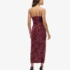 Vestido largo de terciopelo con diamantes