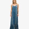 Vestido maxi de playa con tirantes
