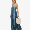 Vestido maxi de playa con tirantes