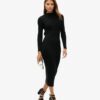 Vestido midi ajustado con espalda descubierta
