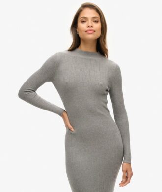Vestido midi ajustado con espalda descubierta