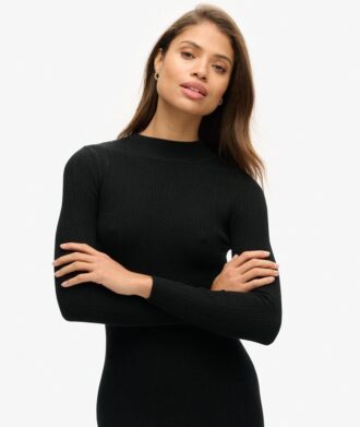Vestido midi ajustado con espalda descubierta