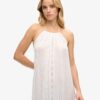 Vestido midi con cuello halter