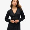 Vestido midi con ribete de encaje