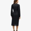 Vestido midi con ribete de encaje