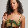 Vestido midi con tirantes y botones estampados