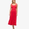 Vestido midi de jersey con aberturas