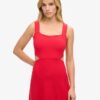 Vestido midi de jersey con aberturas