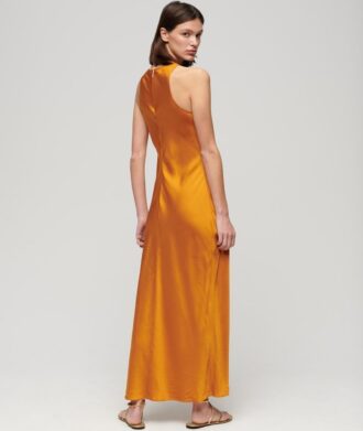 Vestido midi de satén estilo Racer
