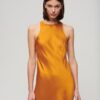 Vestido midi de satén estilo Racer