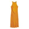 Vestido midi de satén estilo Racer