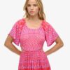 Vestido midi estampado con aberturas