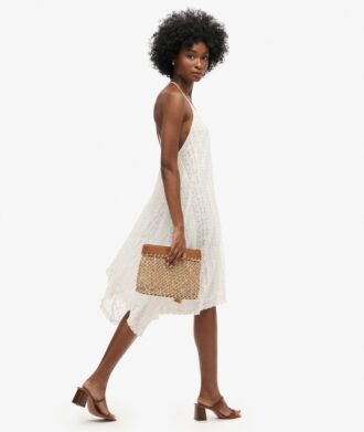 Vestido midi todo de encaje
