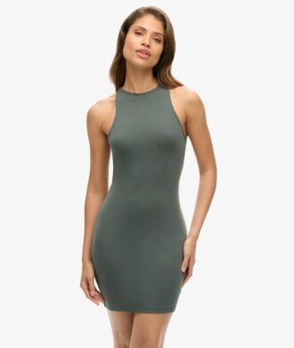 Vestido mini ajustado con espalda cruzada