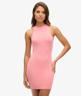 Vestido mini ajustado con espalda cruzada