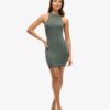 Vestido mini ajustado con espalda cruzada