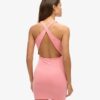 Vestido mini ajustado con espalda cruzada