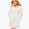 Vestido mini con cuello en V Ibiza