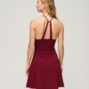 Vestido mini de jersey con corte ajustado y acampanado