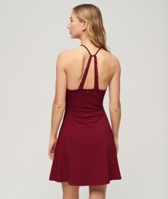 Vestido mini de jersey con corte ajustado y acampanado