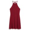 Vestido mini de jersey con corte ajustado y acampanado