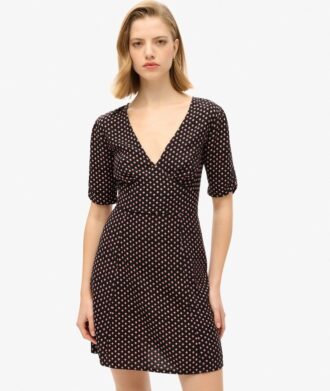 Vestido mini de pantalones cortos estampado