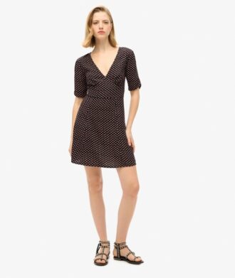 Vestido mini de pantalones cortos estampado