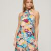Vestido mini sin mangas estampado