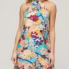 Vestido mini sin mangas estampado