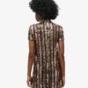 Vestido tipo camiseta con lentejuelas