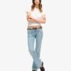 Vintage Organic Cotton Low Rise Slim Flare Jeans