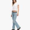 Vintage Organic Cotton Low Rise Slim Flare Jeans