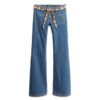 Vintage Organic Cotton Low Rise Slim Flare Jeans