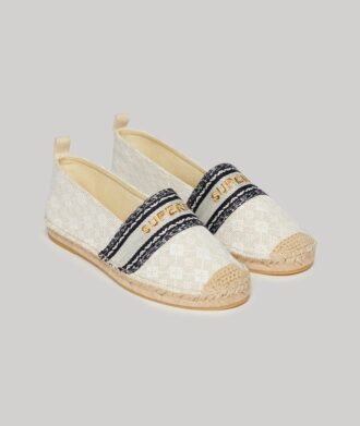 Zapatos con superposición de lona tipo alpargata